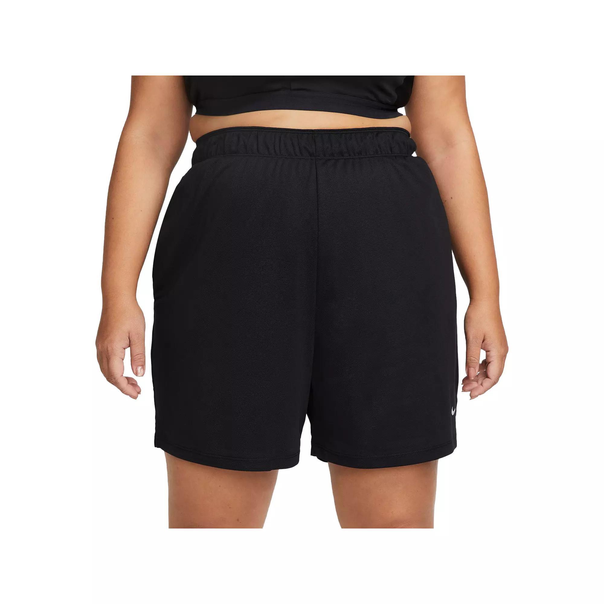 Nike Womens Dri-FIT Attack Mid-Rise 5 Unlined Shorts (Plus Size) | FB3165-010 Product Image