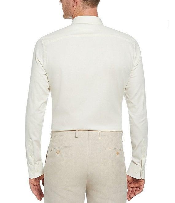 Perry Ellis Solid Dobby Long Sleeve Woven Shirt Product Image