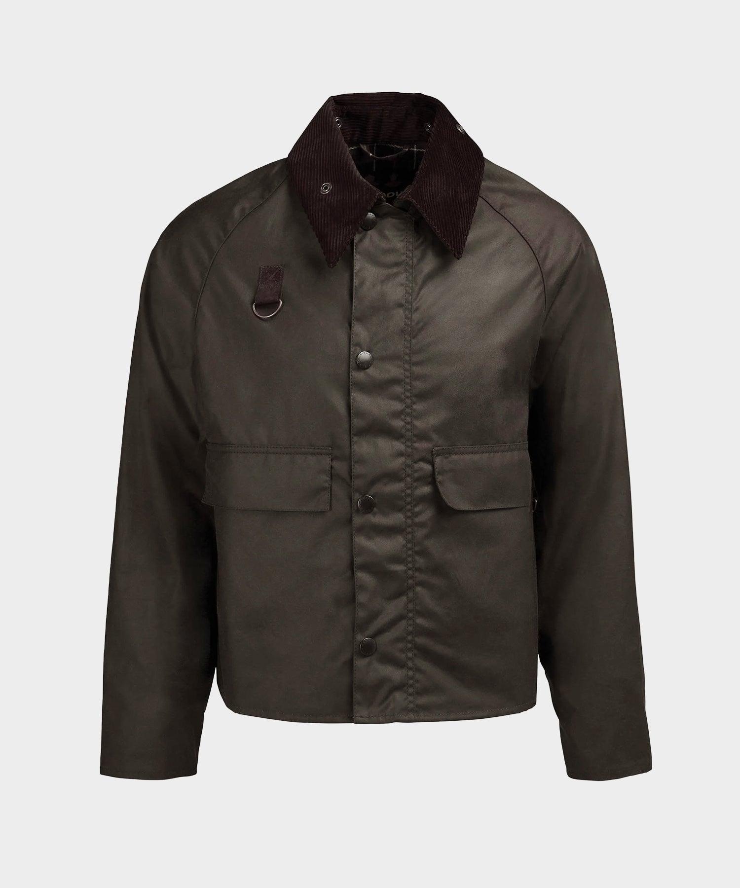 Barbour Spey Wax Jacket in Olive Product Image