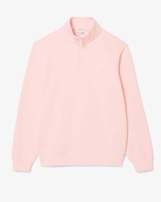 High Neck Zip-Up Print Sweatshirt Product Image