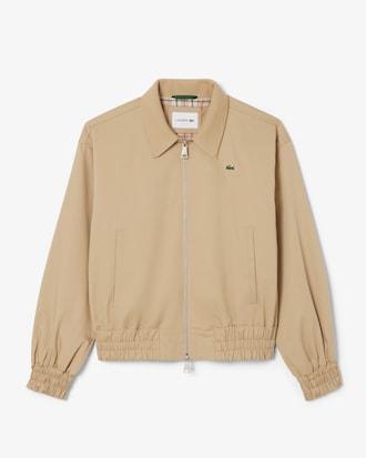 Double Collar Stretch Gabardine Jacket Product Image