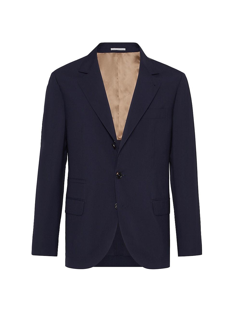 Mens Super 150s Lightweight Wool and Silk Blazer Product Image