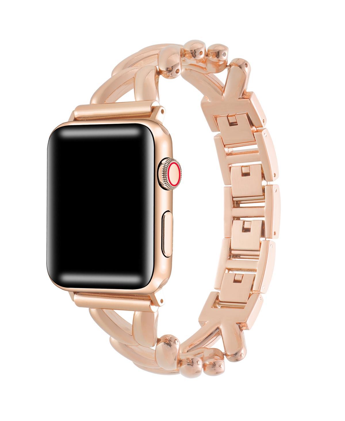 Posh Tech Womens Caroline Alloy Band for Apple Watch Size-42mm,44mm,45mm,49mm - Rose Gold Product Image