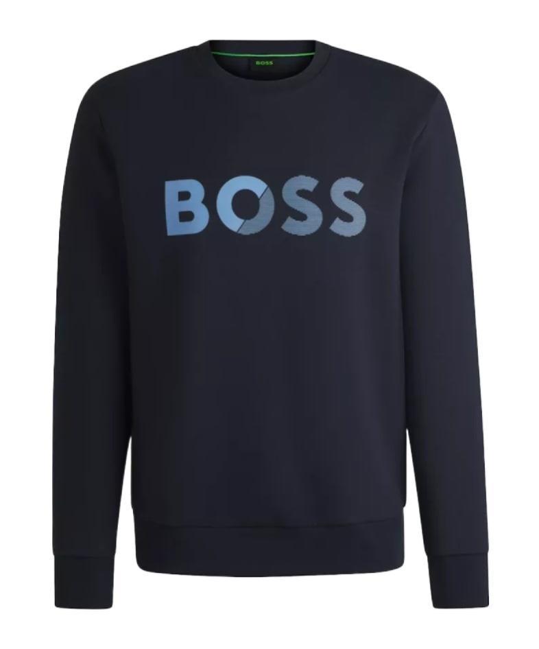 HUGO BOSS Long-sleeved Sweater In Black Product Image