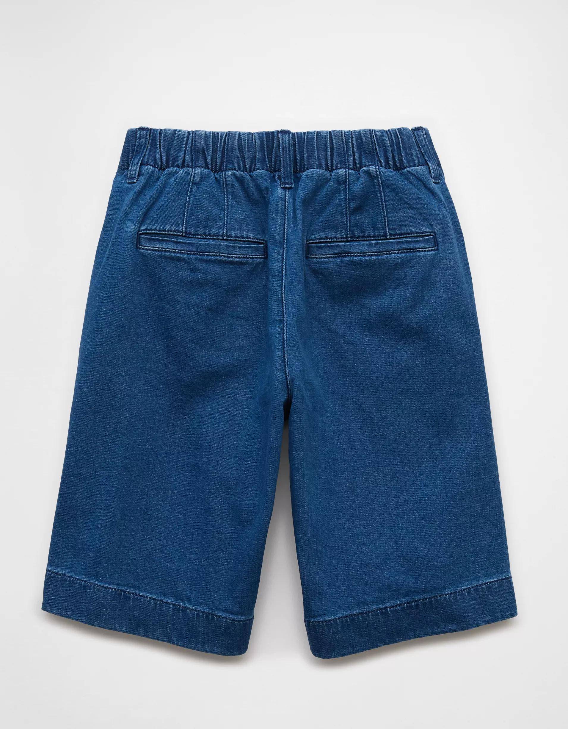 AE 11" Stretch High-Waisted Denim Trouser Short Product Image