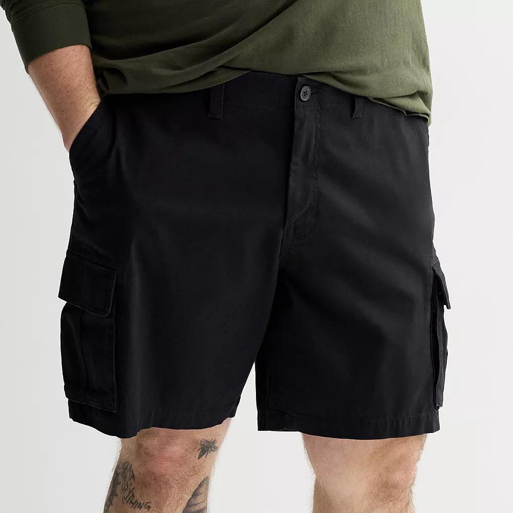 Big & Tall Sonoma Goods For Life® Flexwear Everyday Cargo Shorts, Men's, Size: 50, Black Product Image