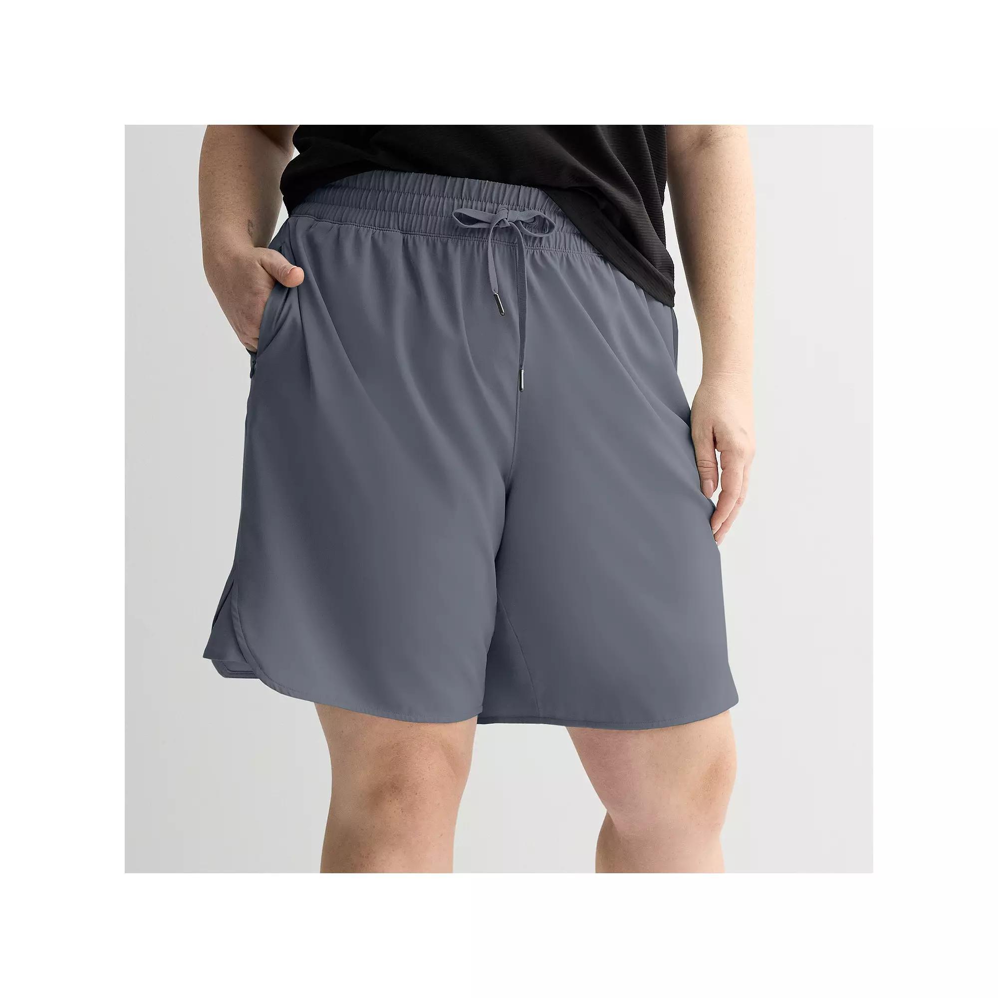 Plus Size Tek Gear® Woven Bermuda Shorts, Women's, Size: 4XL, Heritage Gray Product Image