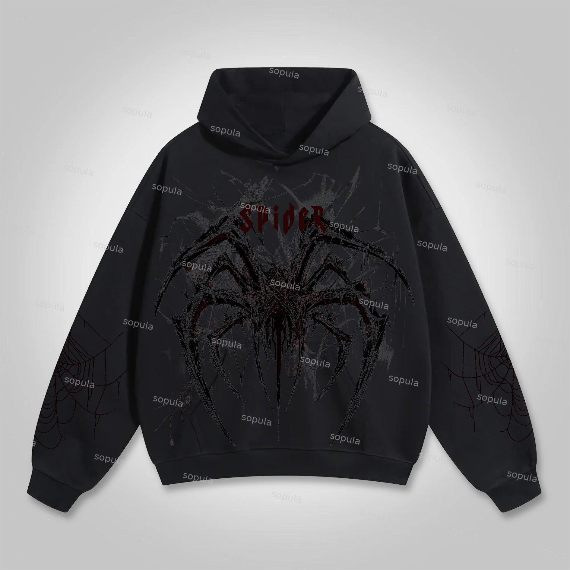 Sopula Vintage Loose Lip Fashion Graphic Hoodie Product Image