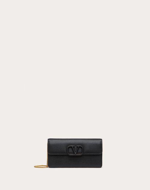 BOTTEGA VENETA Intrecciato Piccolo Zipped Card Case In Black Product Image