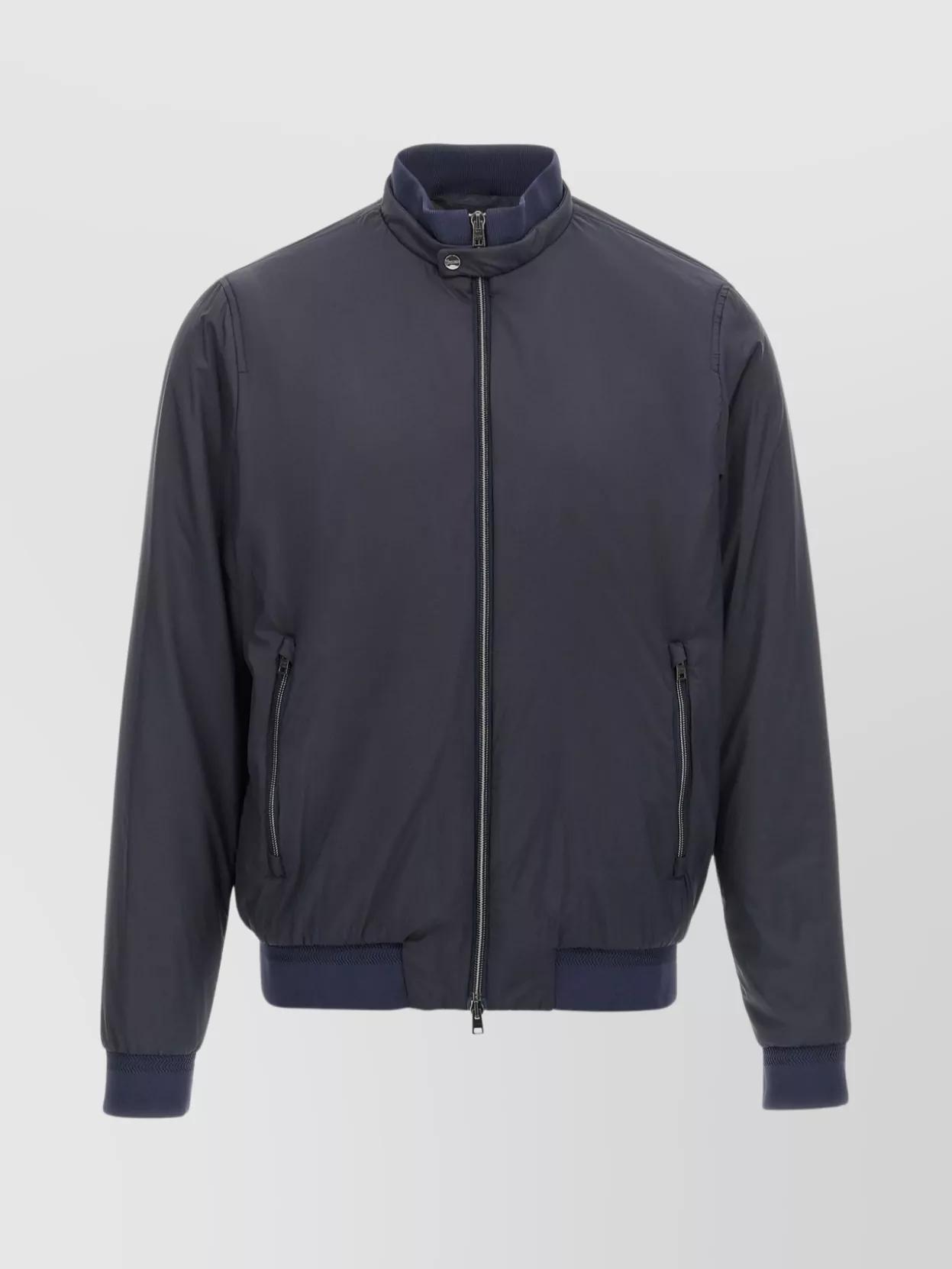 HERNO Ecoage Bomber Jacket In Blue Product Image