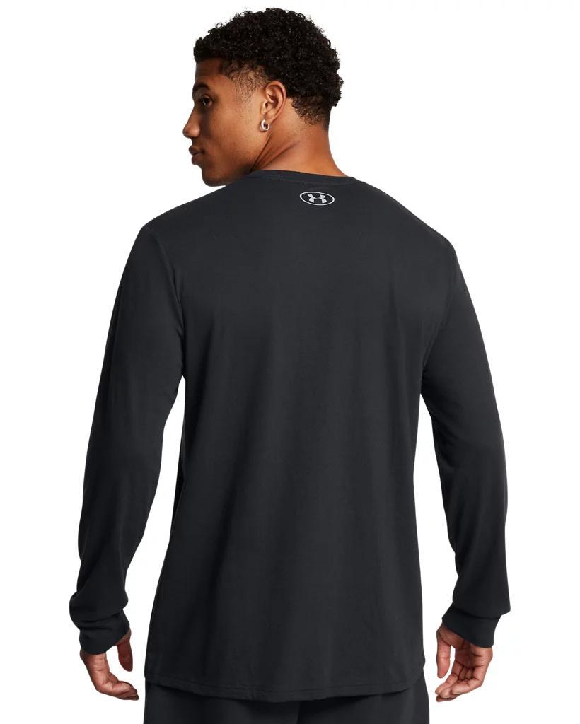 Men's UA Performance Cotton Collegiate Long Sleeve Product Image