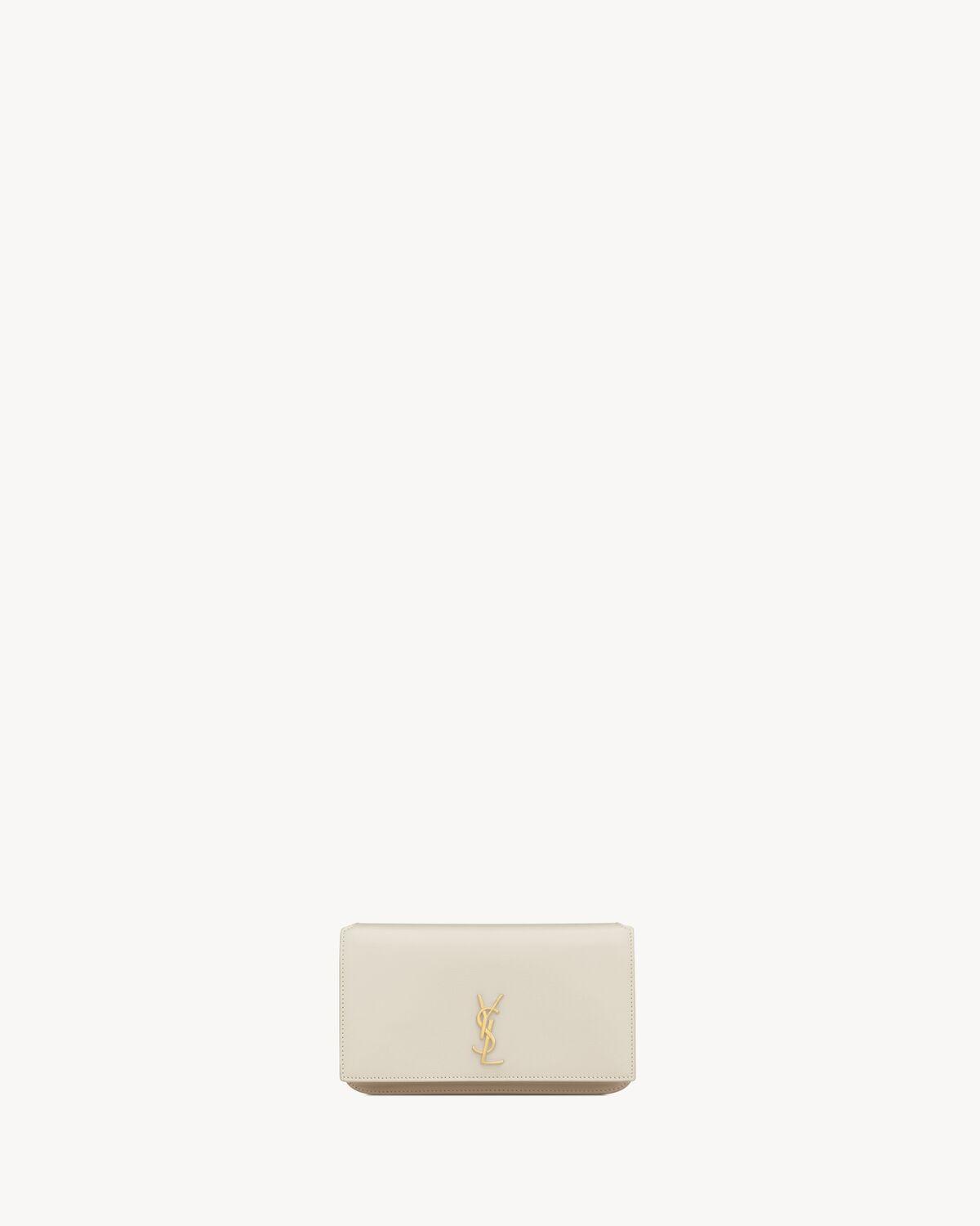 CASSANDRE phone holder in smooth leather | Saint Laurent | YSL.com Product Image