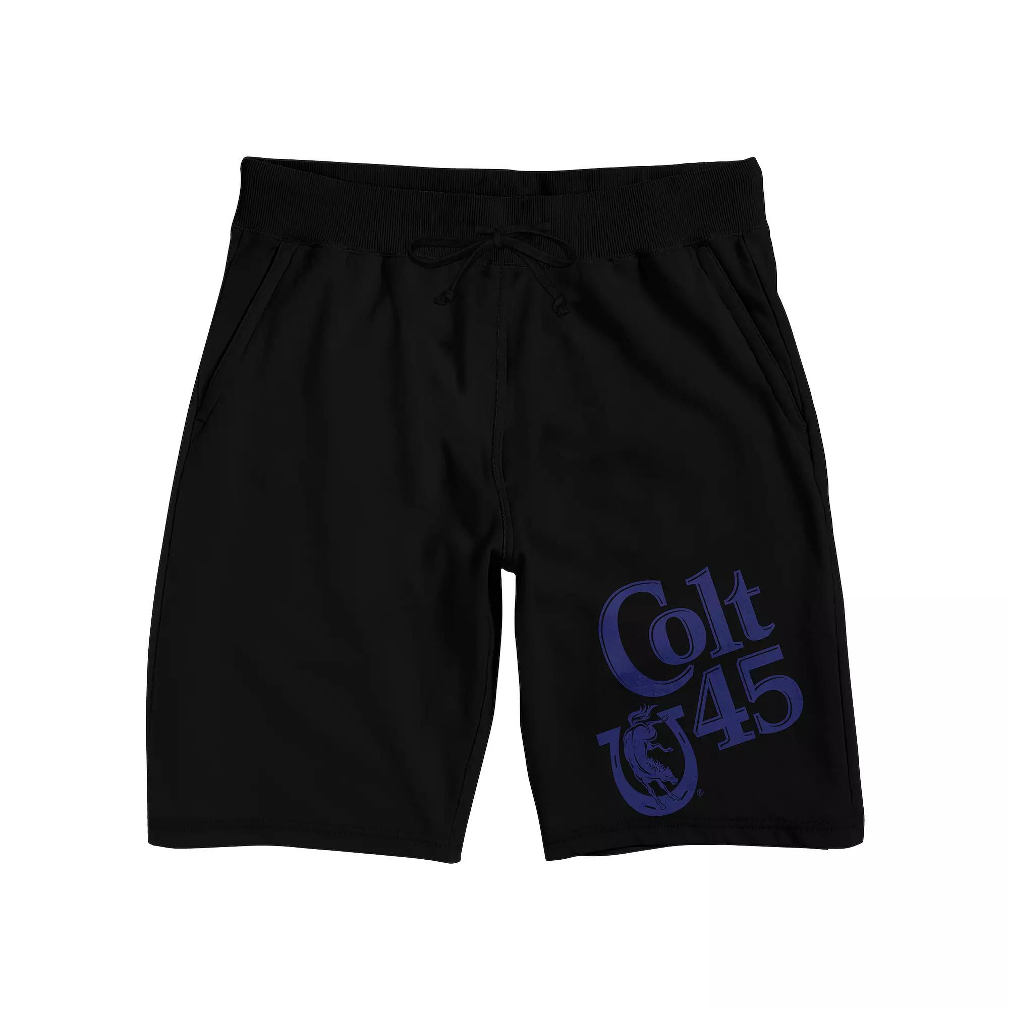 Men's Colt 45 Blue Logo Pajama Shorts,  Product Image