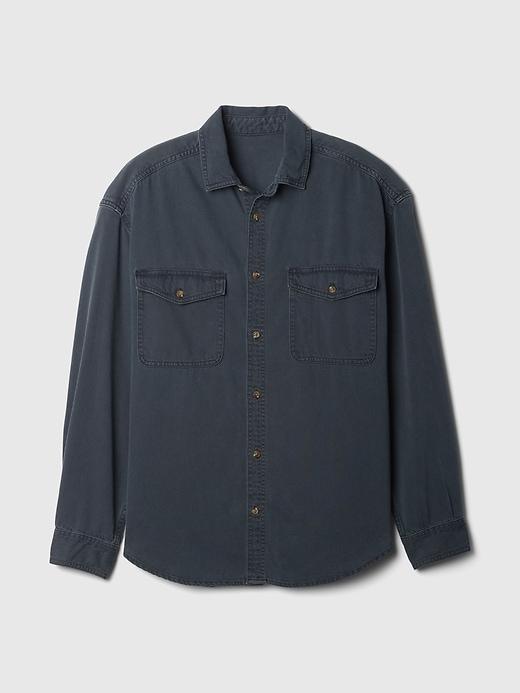 UltraSoft Denim Big Shirt Product Image