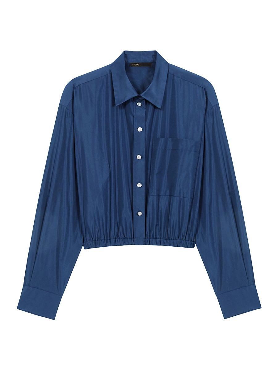 Womens Cropped Shirt Product Image
