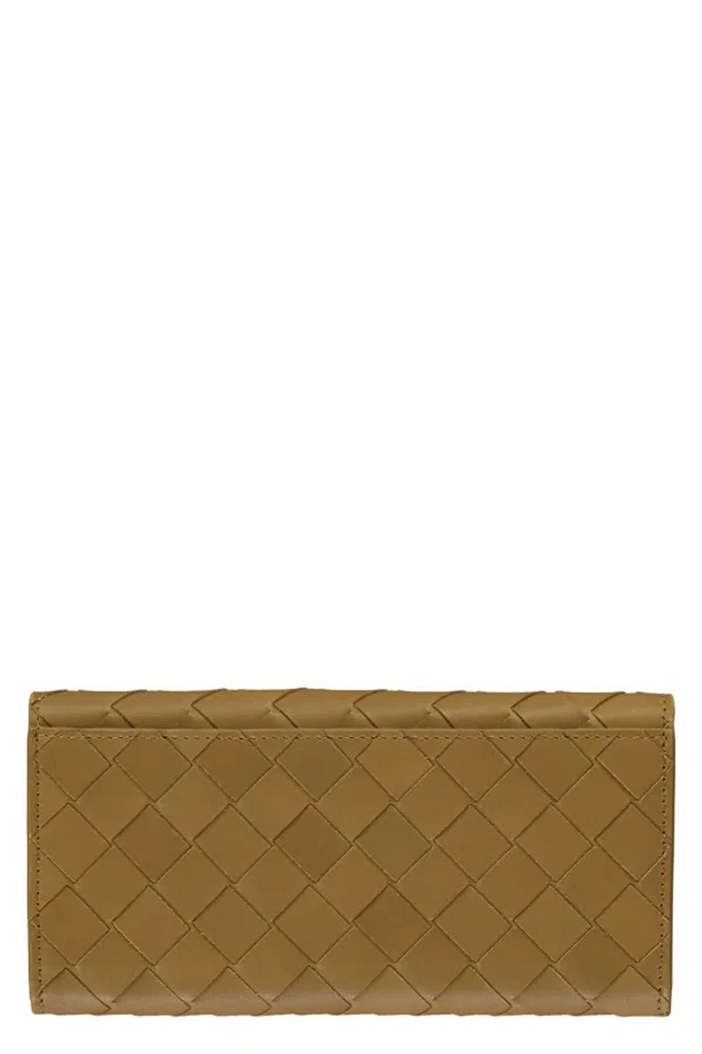 BOTTEGA VENETA Intrecciato Continental Wallet In Brown Product Image