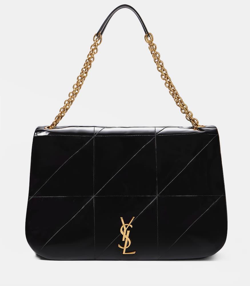 SAINT LAURENT Jamie 4.3 Medium Patent Leather Shoulder Bag In Black Product Image