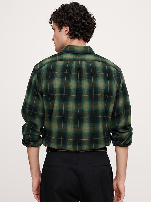 Relaxed-Fit Flannel Utility Shirt Product Image