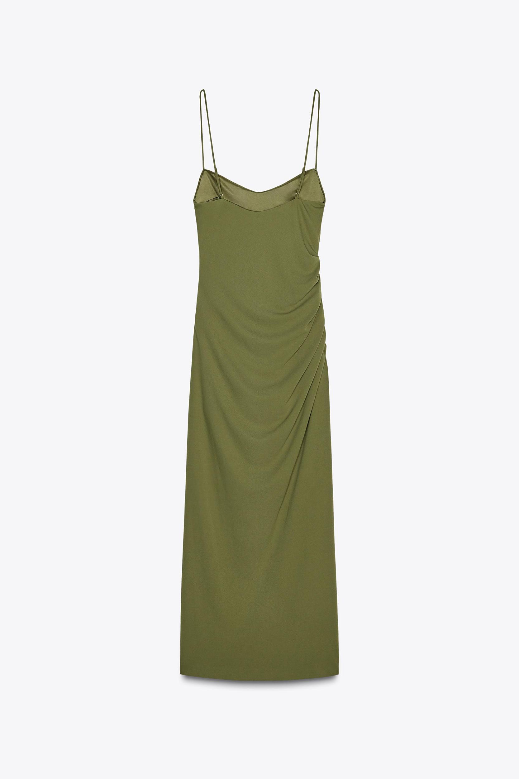 RUCHED MIDI DRESS Product Image