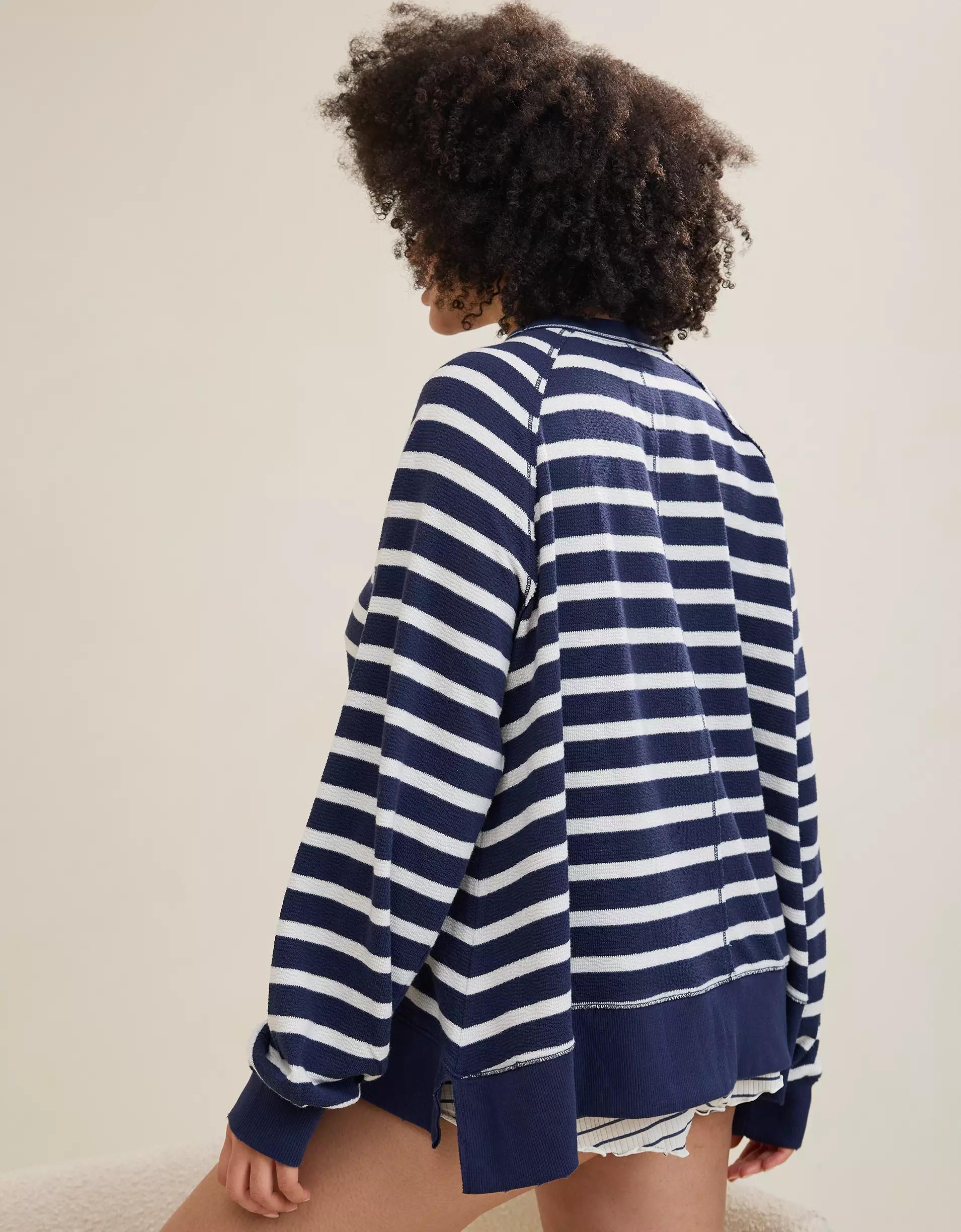 Aerie East West Crew Sweatshirt Product Image