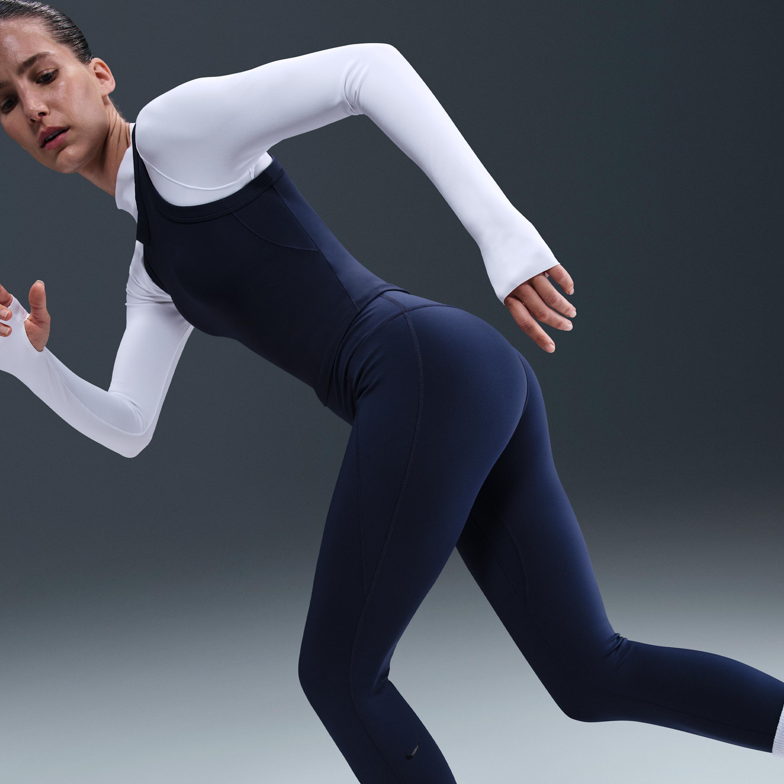 Nike Womens Universa High-Waisted 7/8 Leggings with No Front Seam | HQ6813-017 Product Image