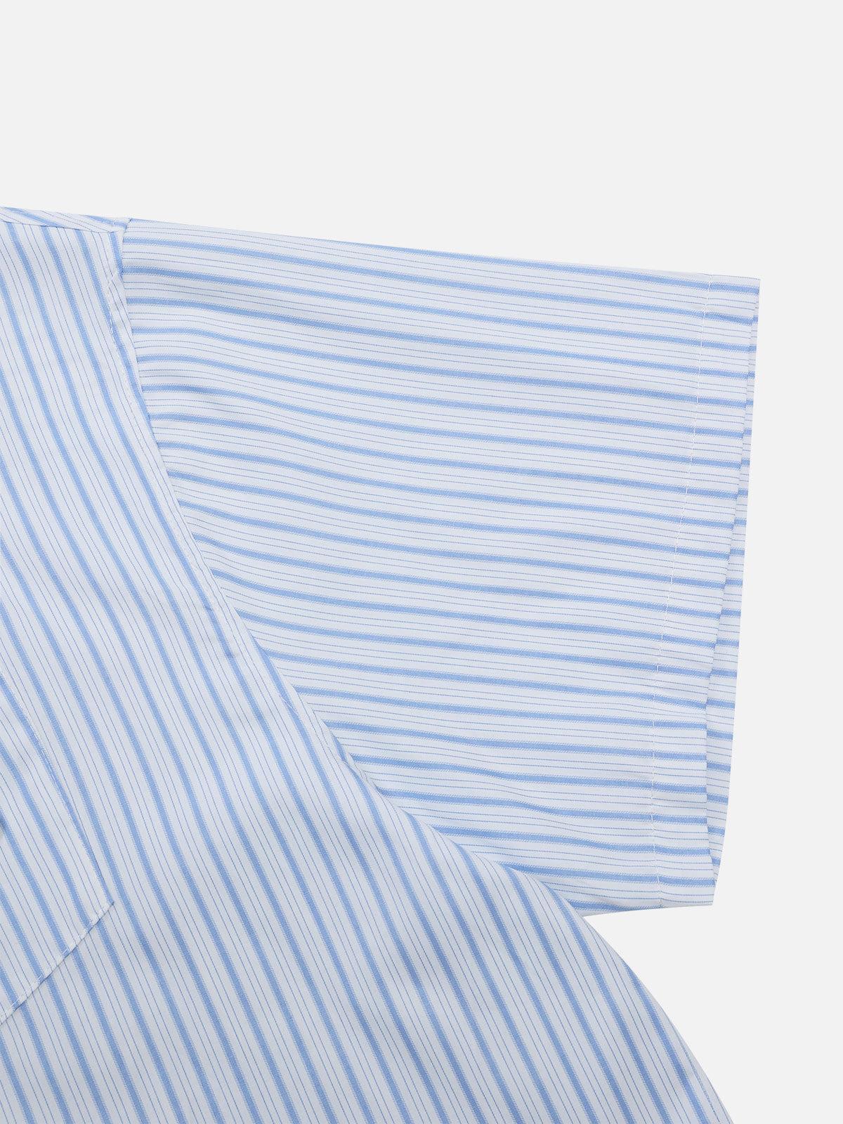 Aelfric Eden Stripe Button Short Sleeve Shirt Product Image