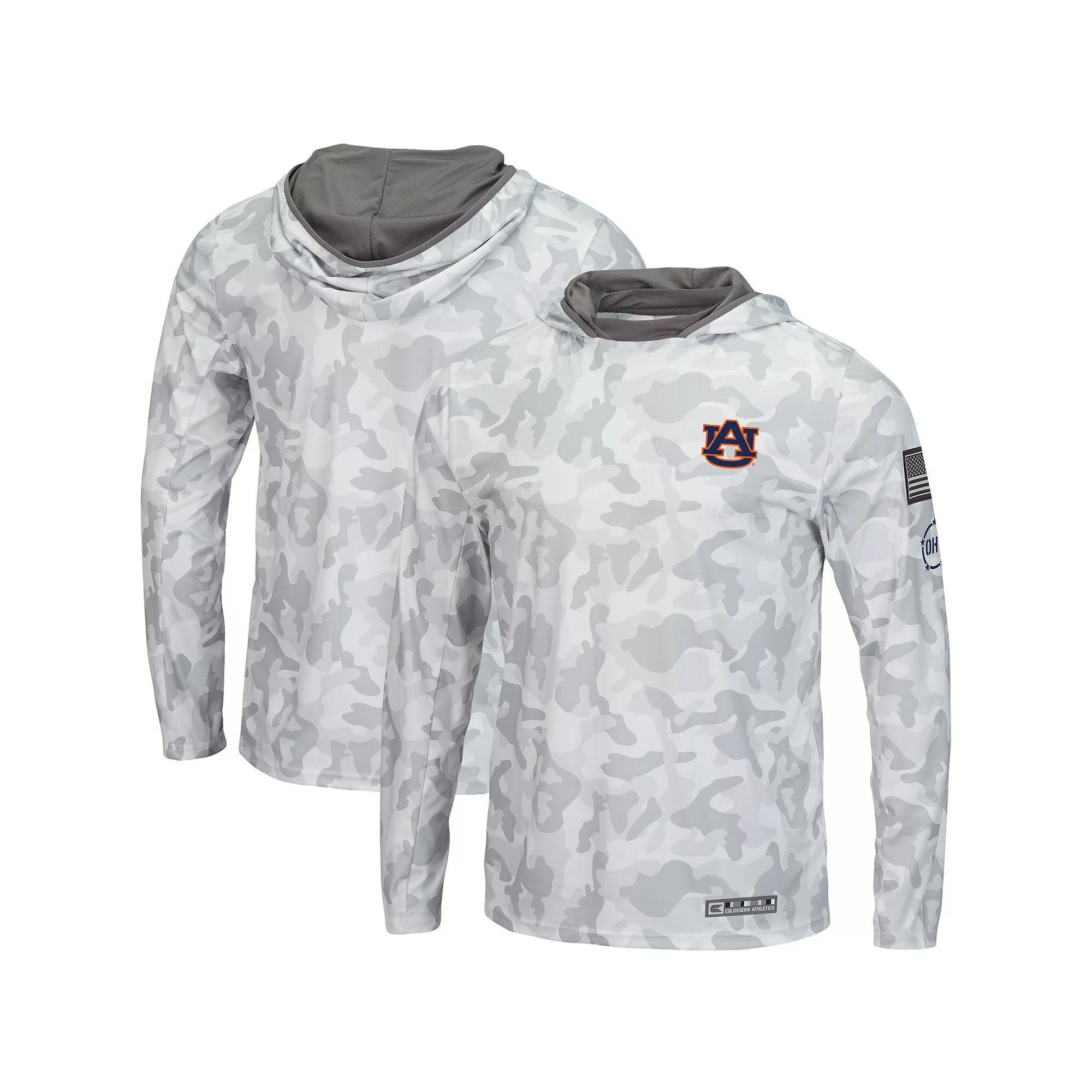 Men's Colosseum Arctic Camo Wisconsin Badgers OHT Military Appreciation Long Sleeve Hoodie Top,  Product Image