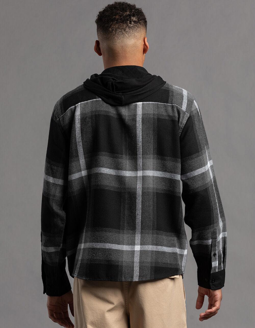 RSQ Mens Plaid Hooded Flannel Product Image