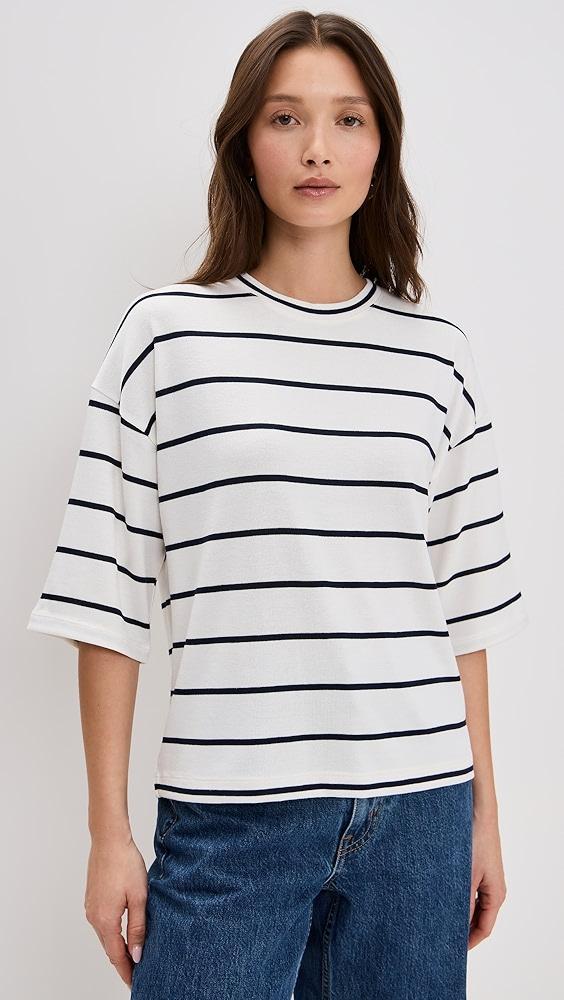 Vince Striped Wide Sleeve Tee | Shopbop Product Image