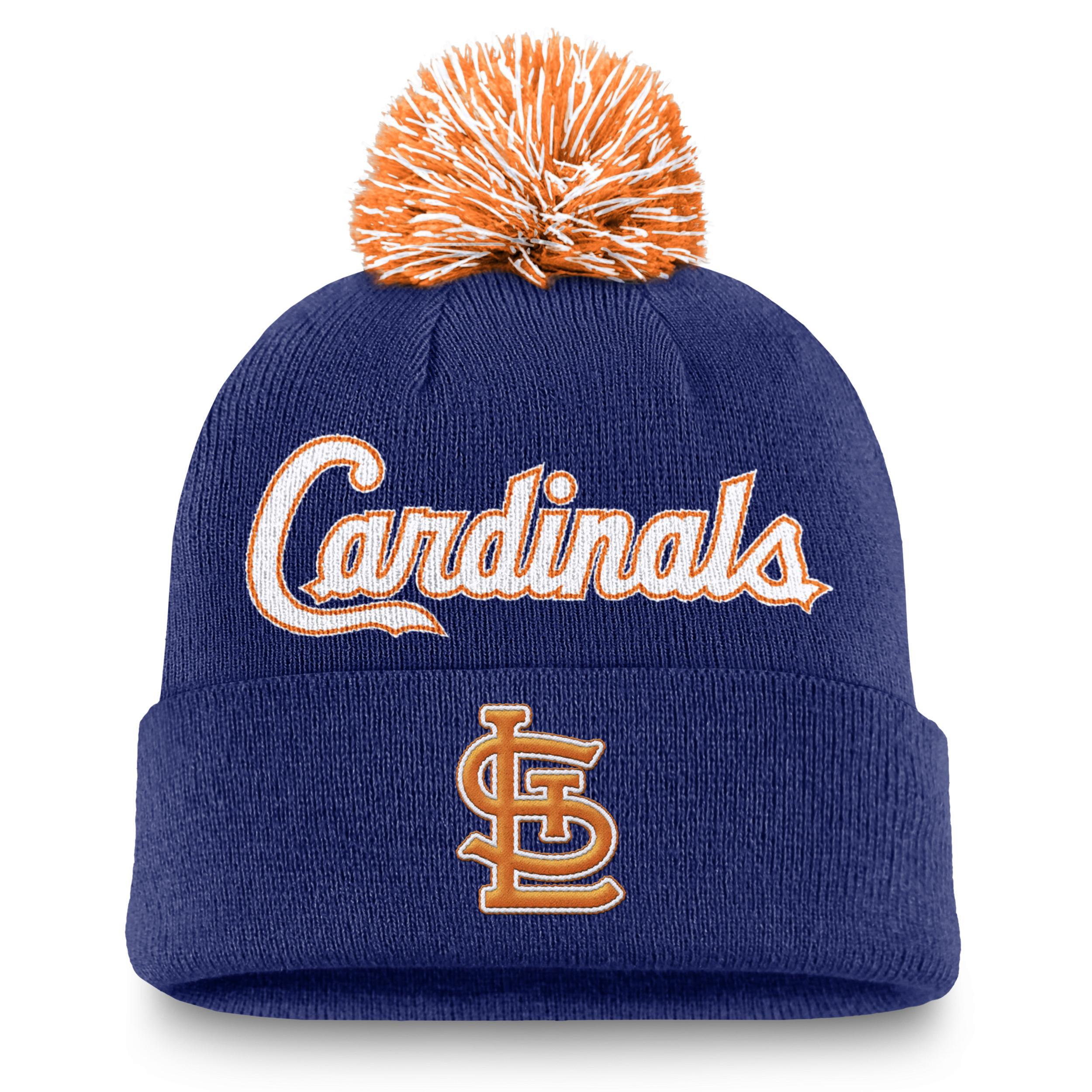 St. Louis Cardinals Peak Nike Mens MLB Cuffed Pom Beanie Product Image