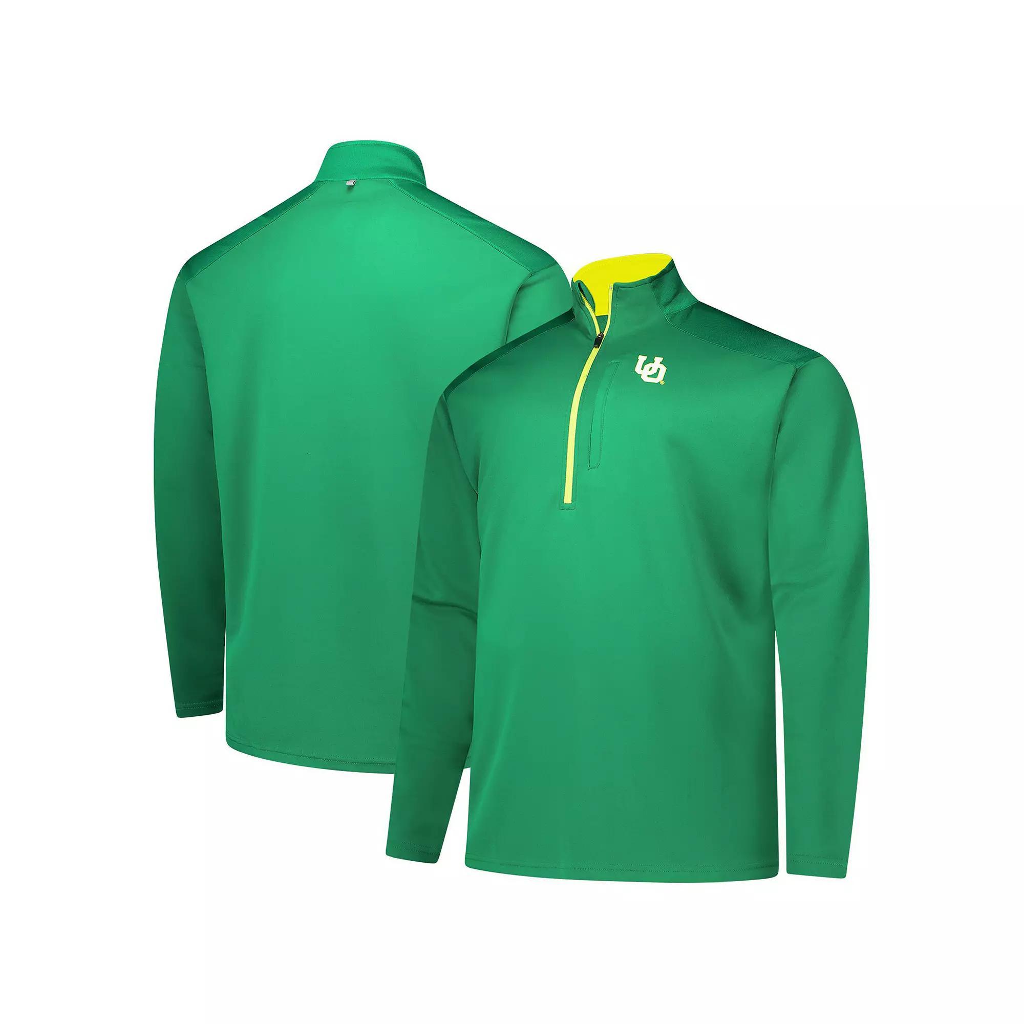 Men's Fanatics Green Oregon Ducks Big & Tall Defender Quarter-Zip Top,  Product Image