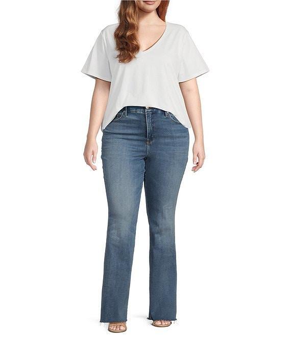 Good American Plus Soft Tech Good Classic Bootcut Jeans Product Image