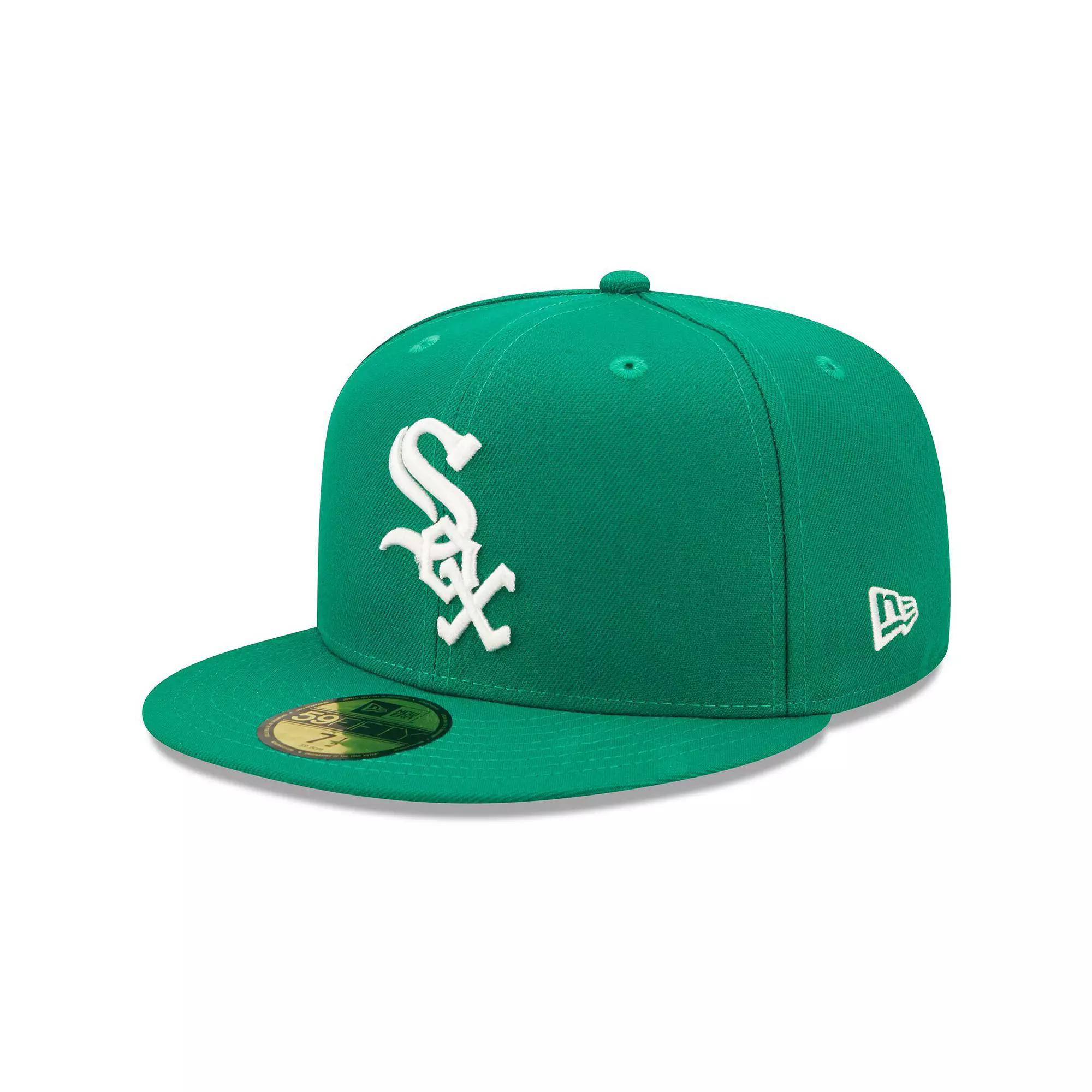 Men's New Era Kelly Green Chicago White Sox Logo White 59FIFTY Fitted Hat,  Product Image