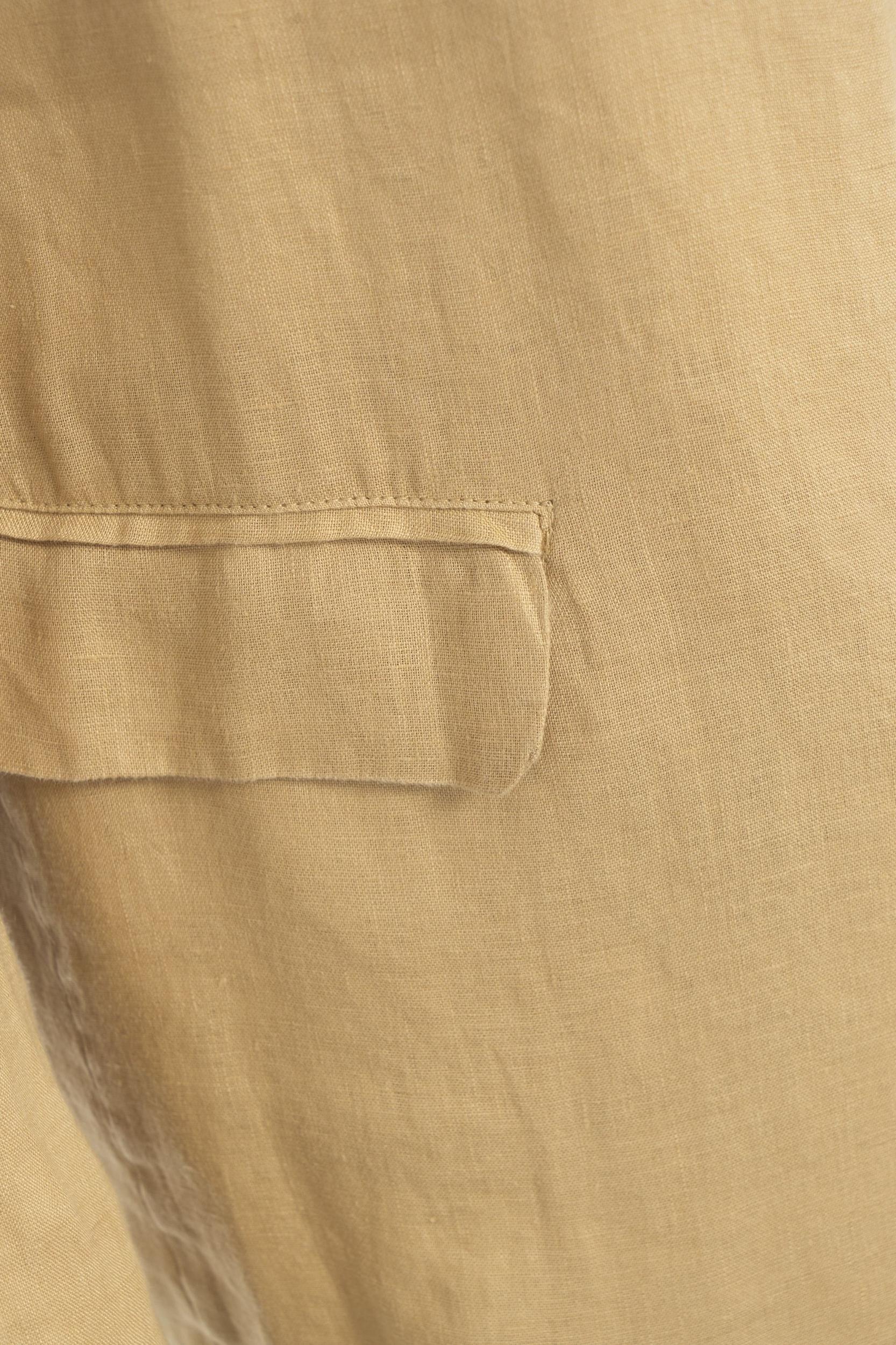 Linen single-breasted blazer Product Image