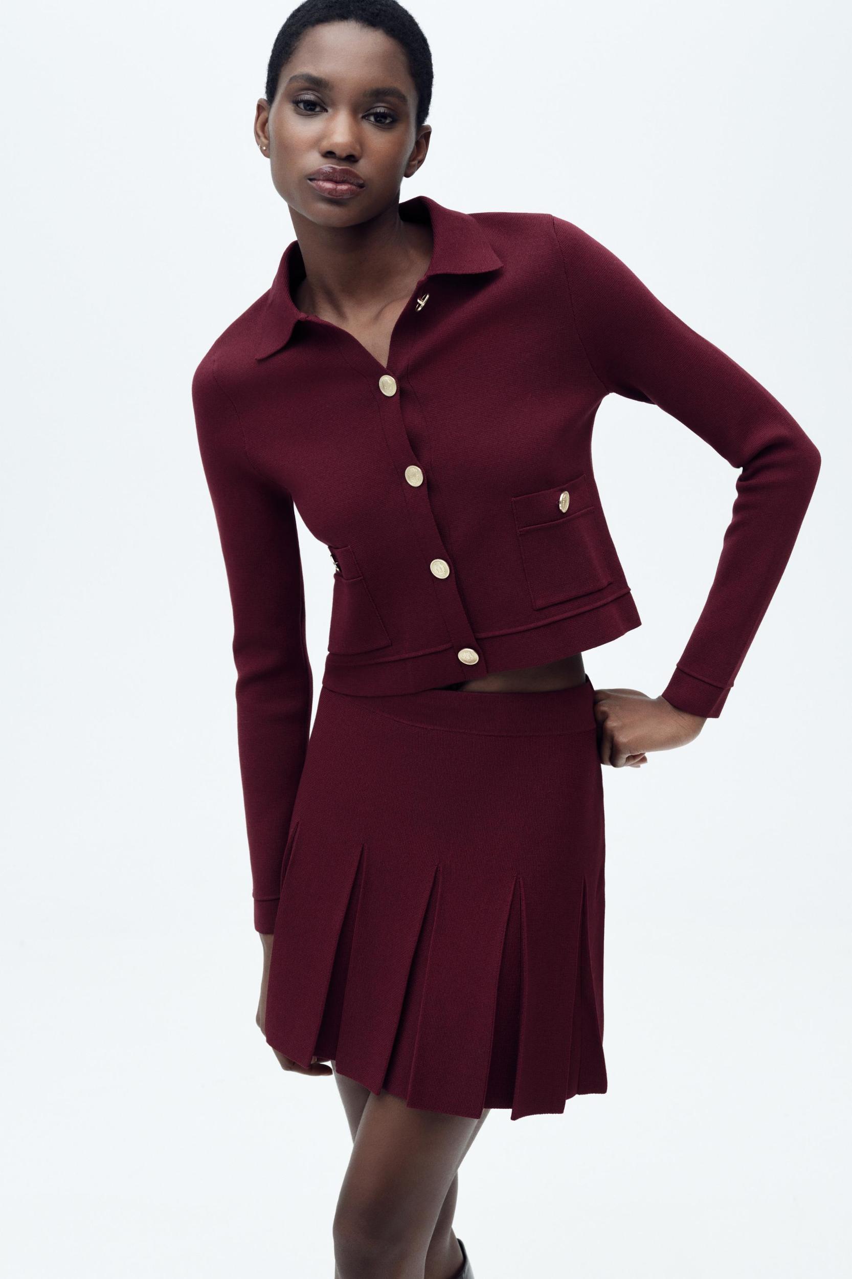 GOLDEN BUTTON KNIT CARDIGAN Product Image