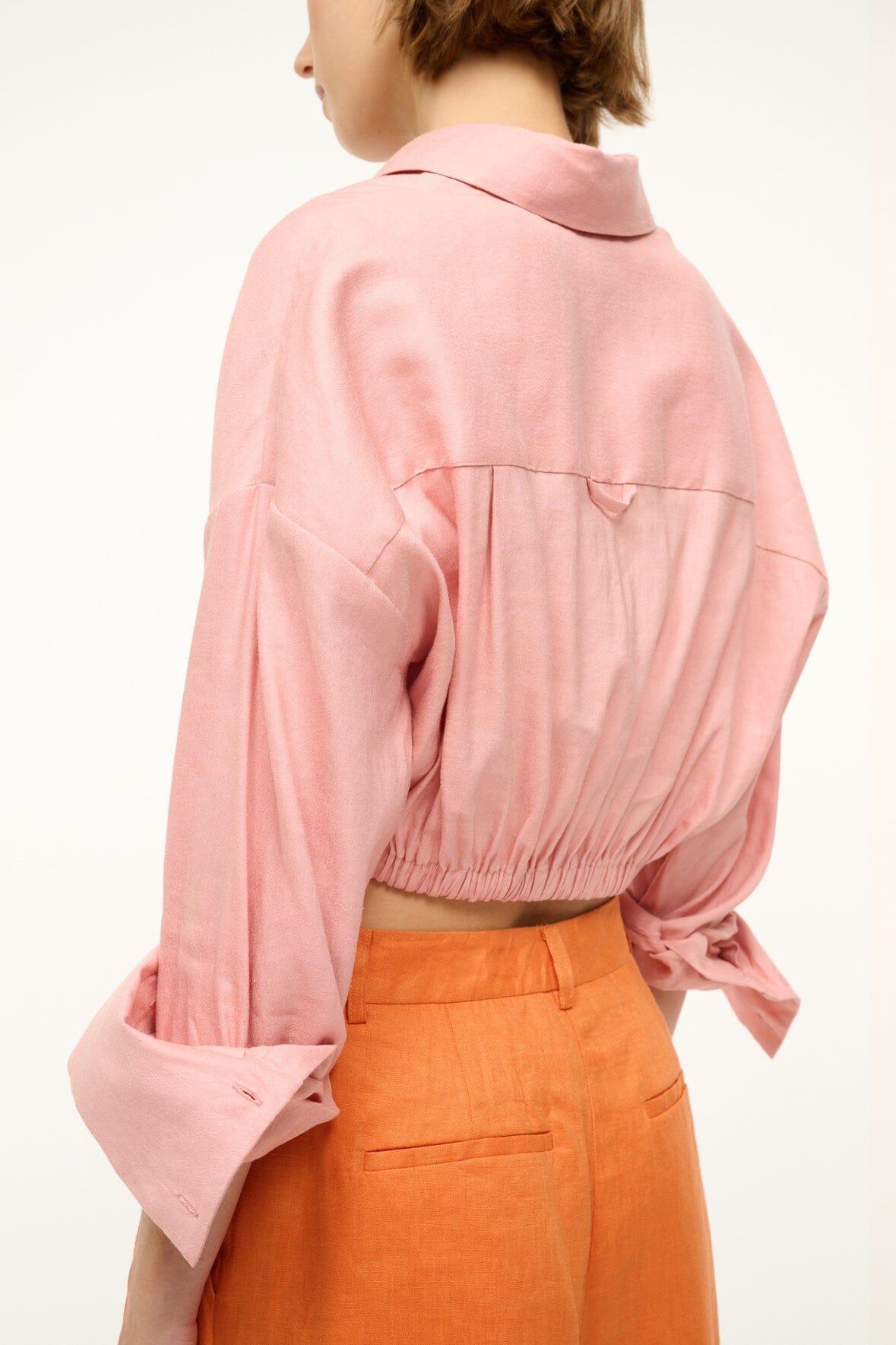 LISA LINEN TOP | FADED BLUSH Product Image