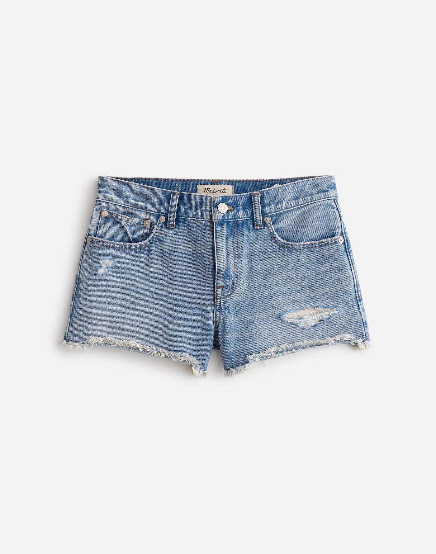 Low-Rise Boyfriend Shorts Product Image