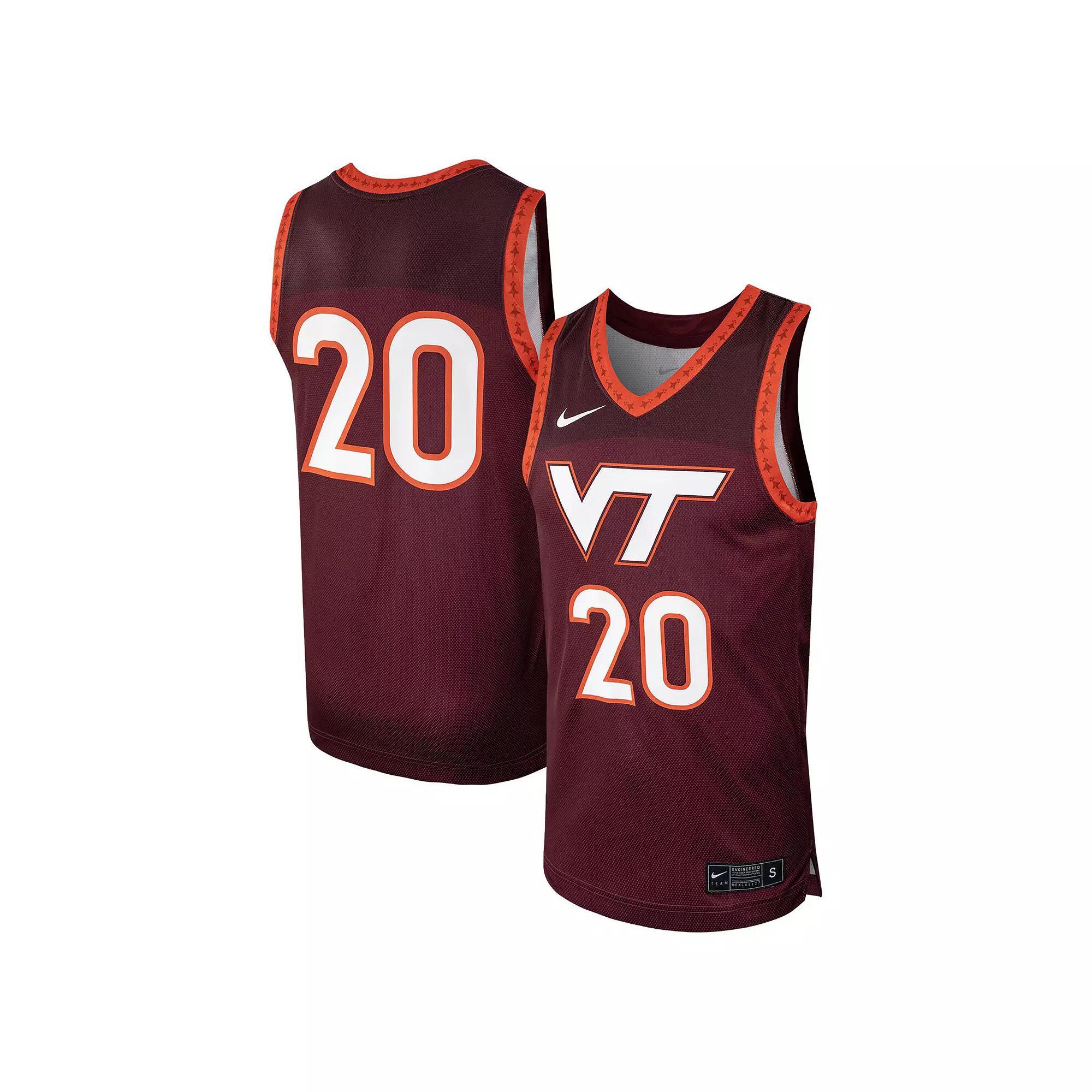 Men's Nike #20 Maroon Virginia Tech Hokies Replica Basketball Jersey,  Product Image