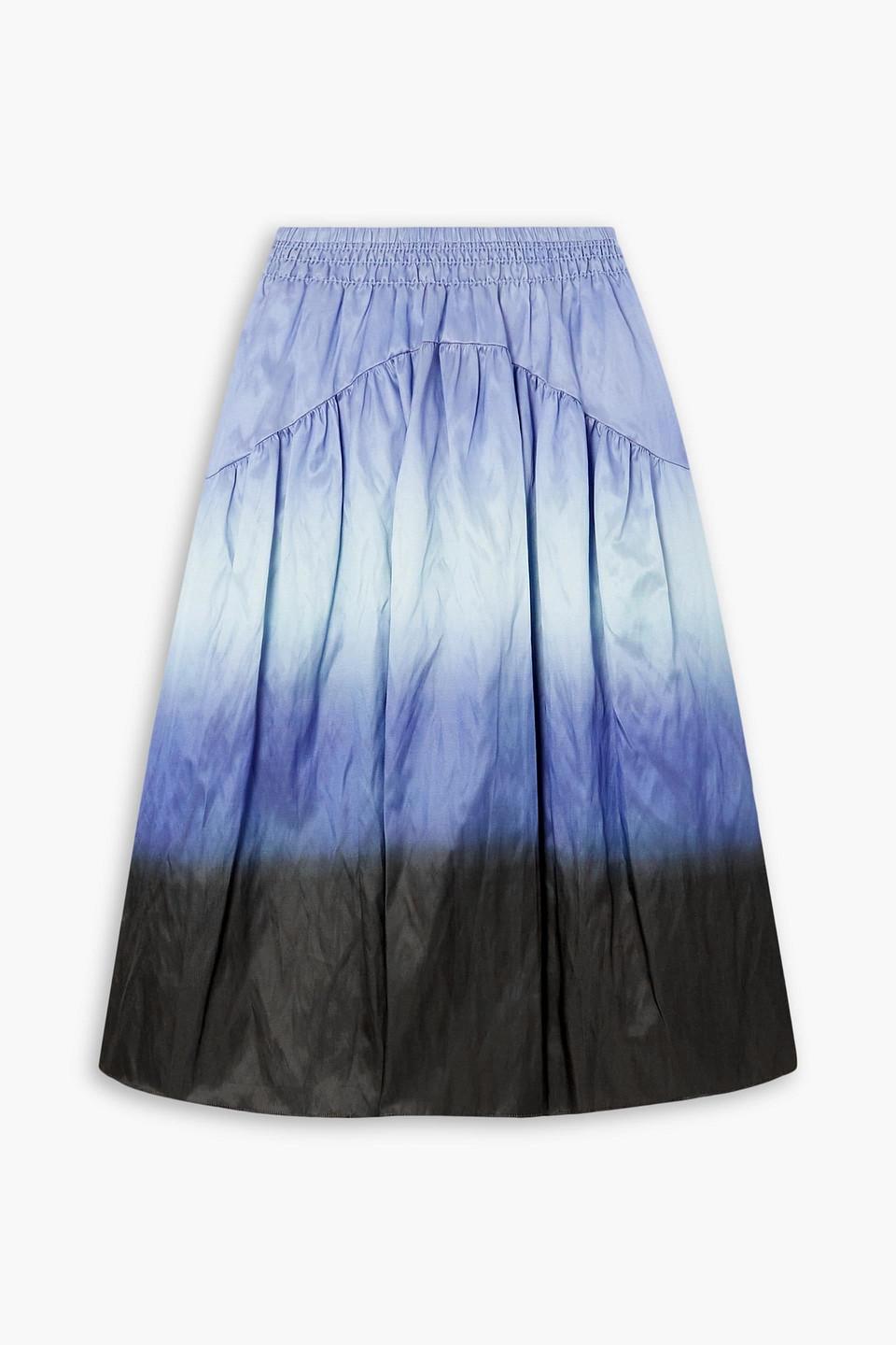 Smocked Skirt In Blue Product Image