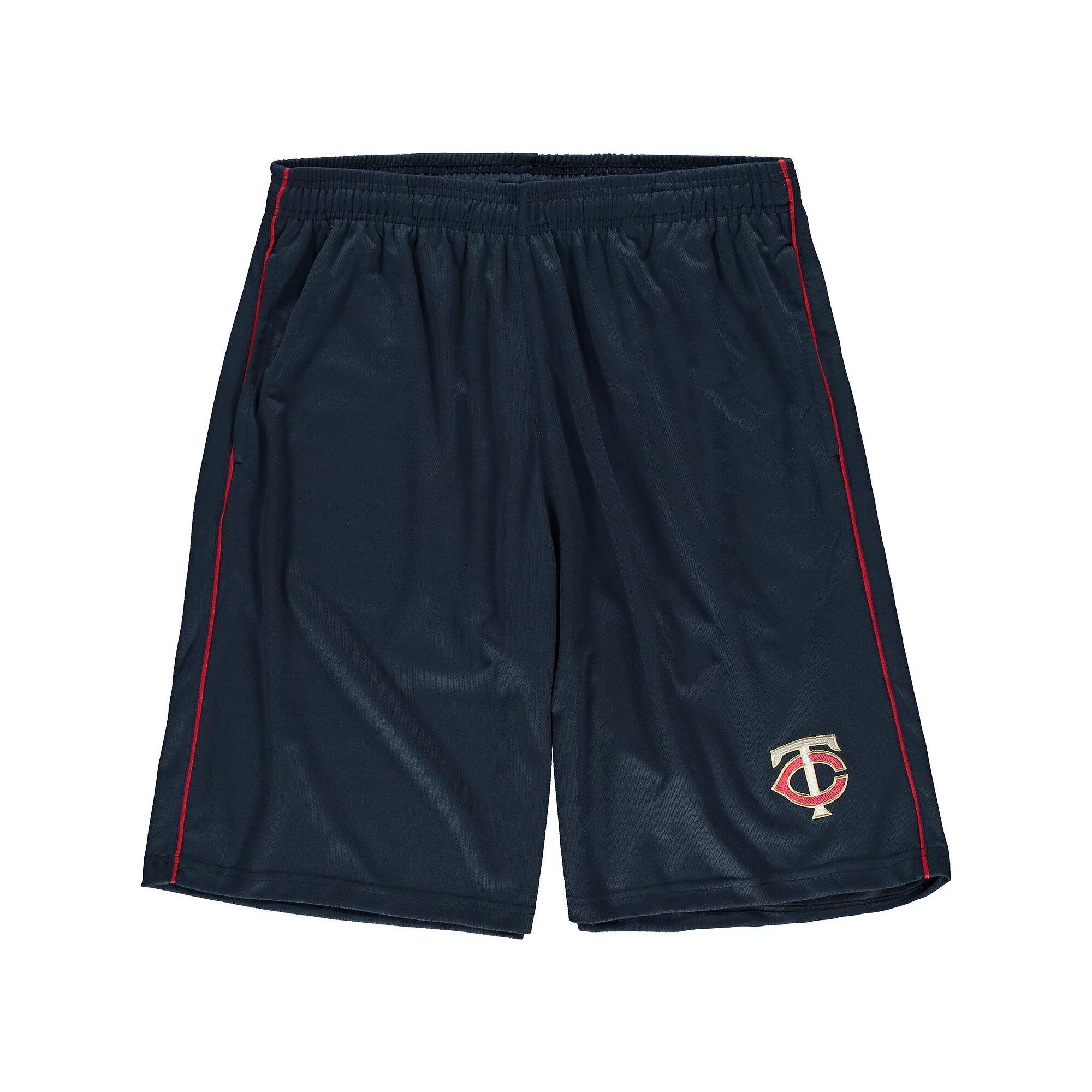 Men's Majestic Navy Minnesota Twins Big & Tall Mesh Shorts, Size: 3XLT, Blue Product Image