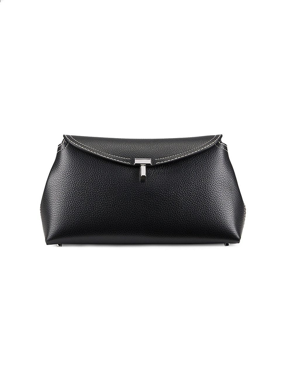 Womens T-Lock Leather Clutch Product Image