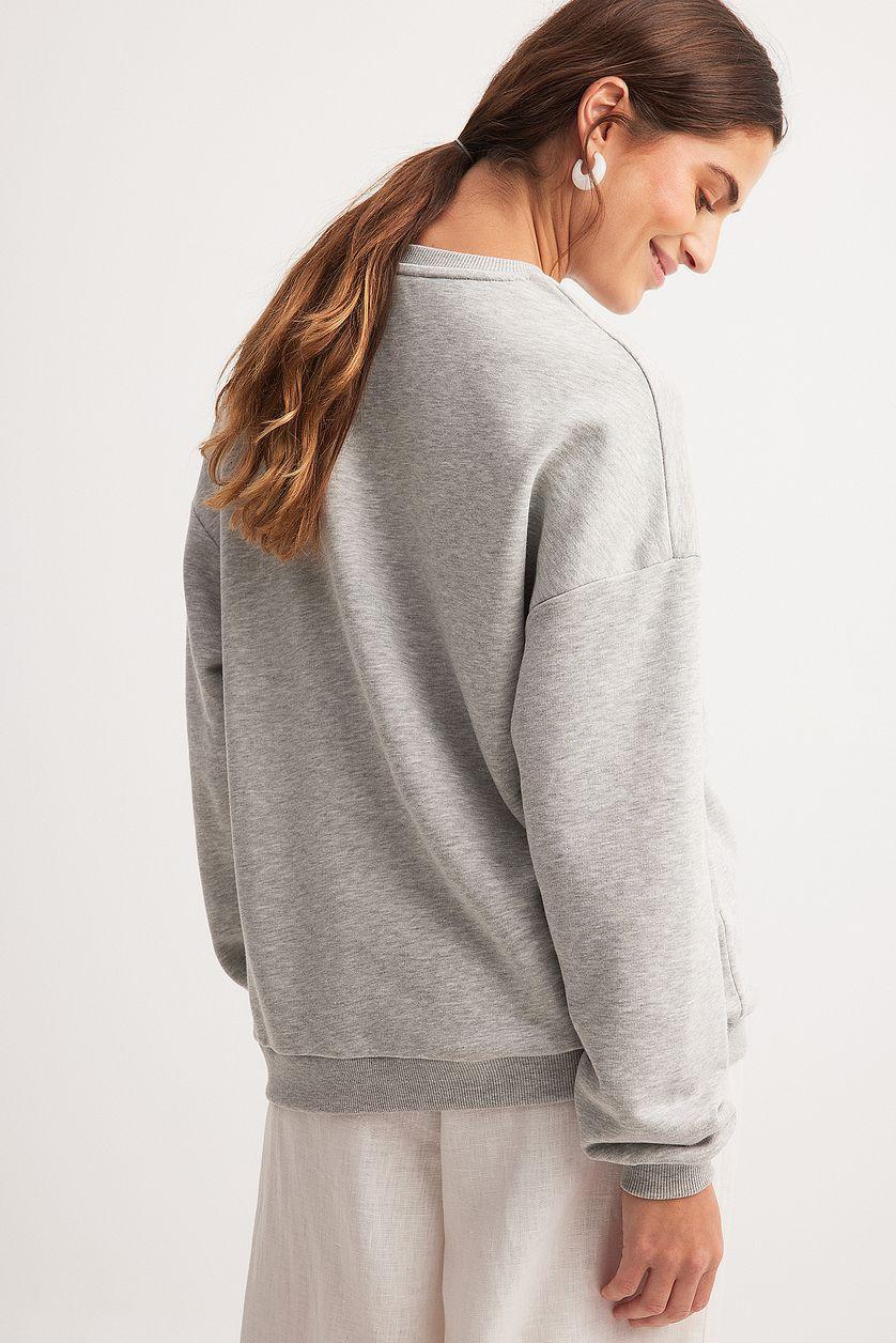 Oversized Print Detail Sweater Product Image