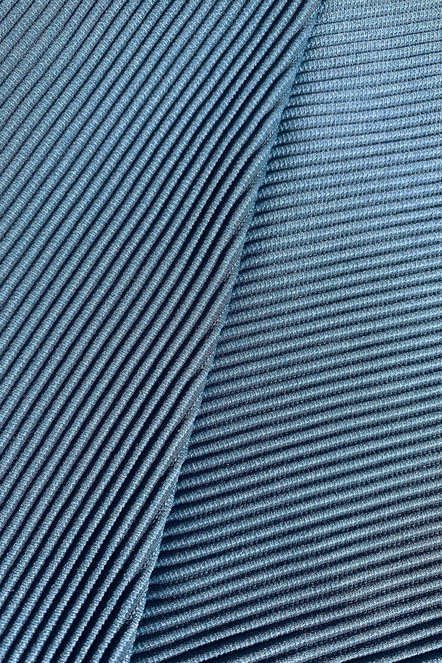 Rib Scoop Bandeau & High Waist Bikini Set Product Image