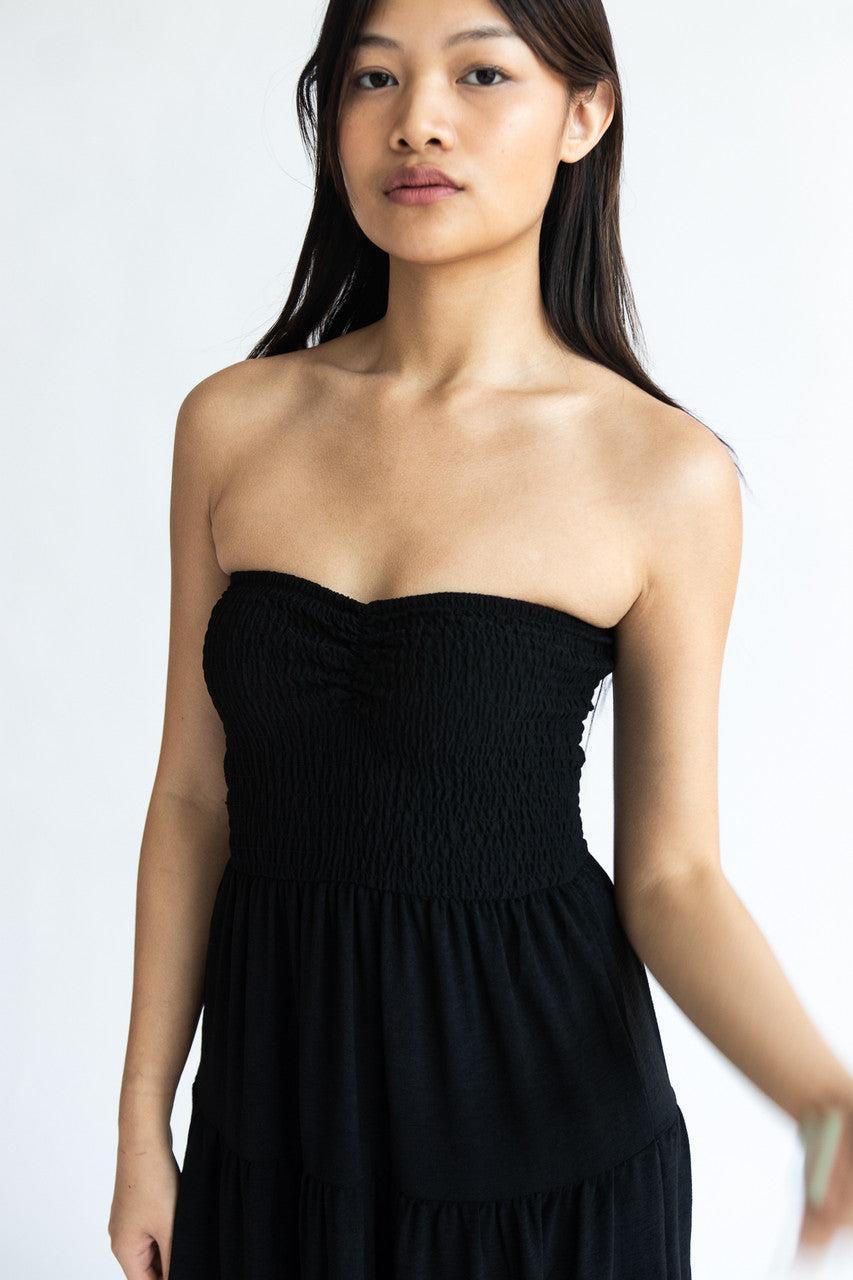 Smocked Top Strapless Maxi Dress Product Image