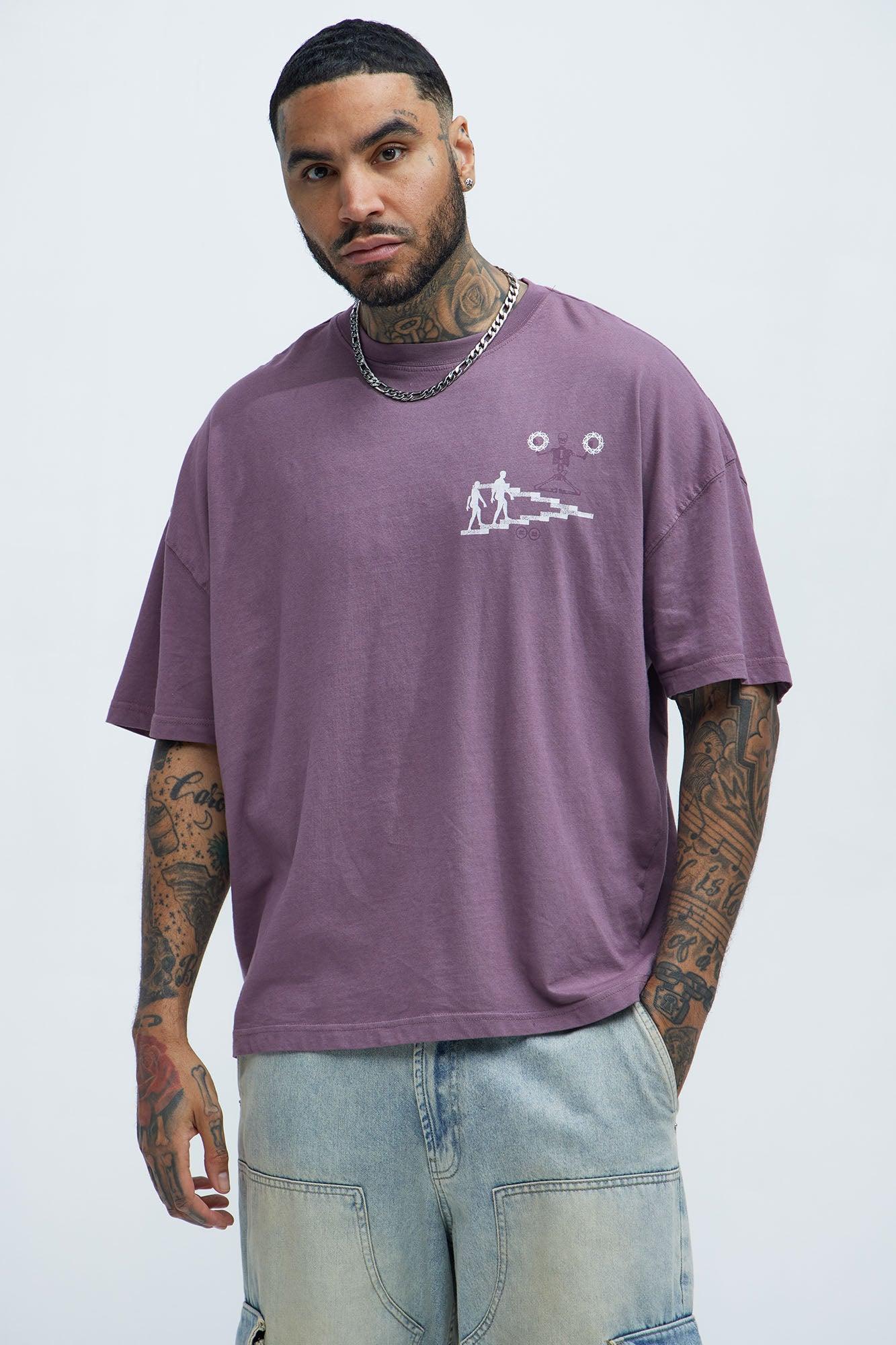 Beyond The Flesh Oversized Short Sleeve Tee - Purple Product Image