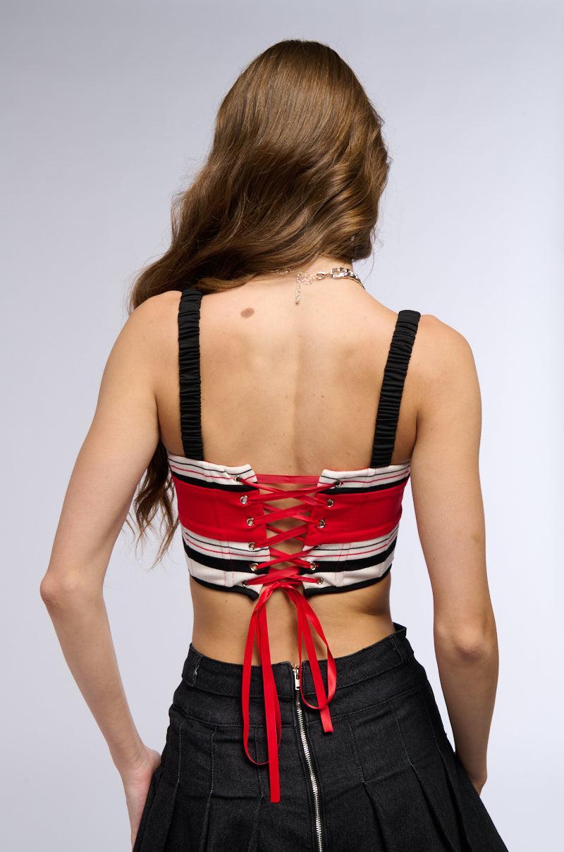 SHE DONT PLAY CORSET TOP Product Image