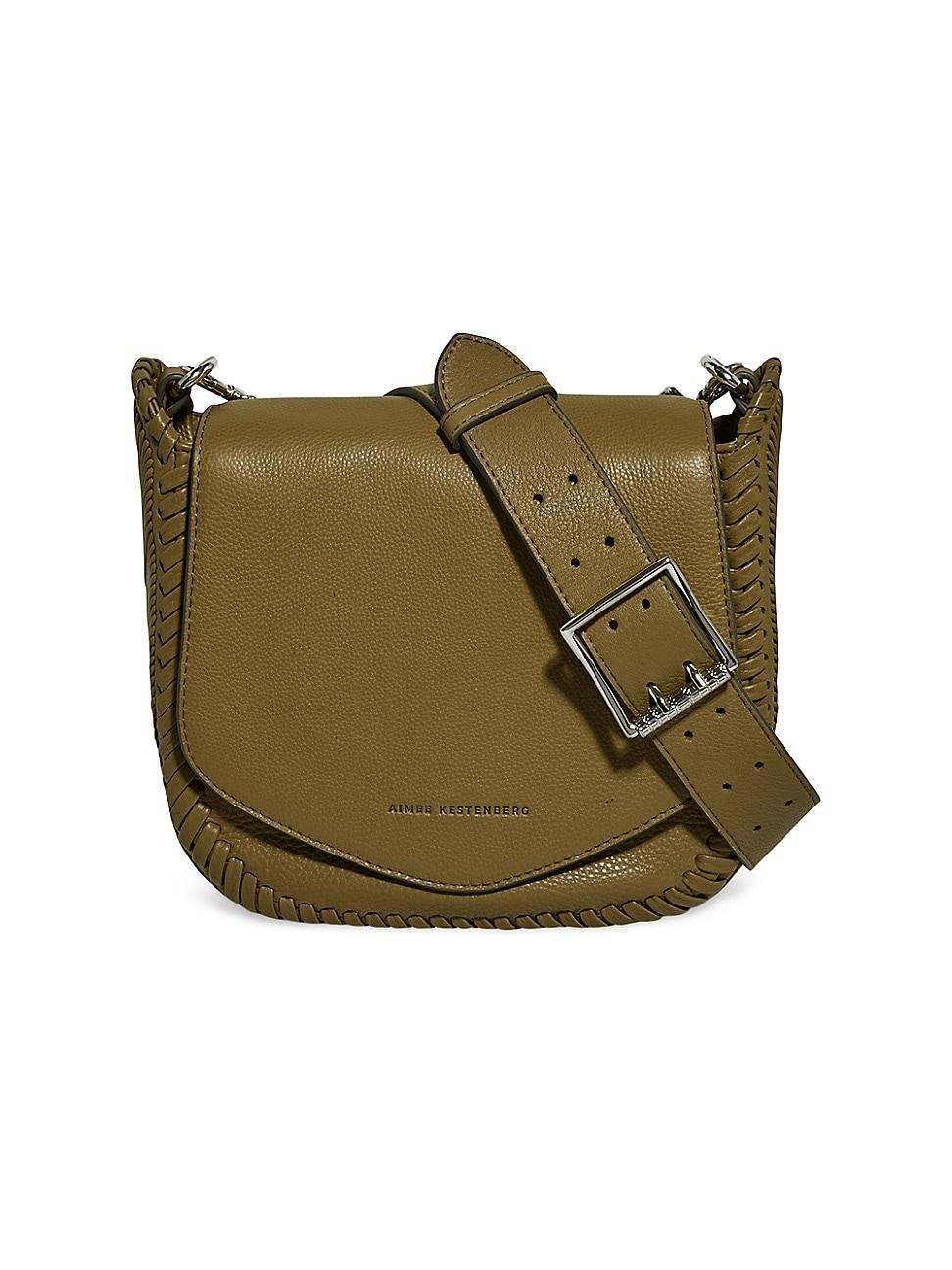 Womens All For Love Leather Saddle Crossbody Bag Product Image