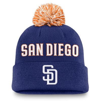 San Diego Padres Peak Nike Mens MLB Cuffed Pom Beanie Product Image