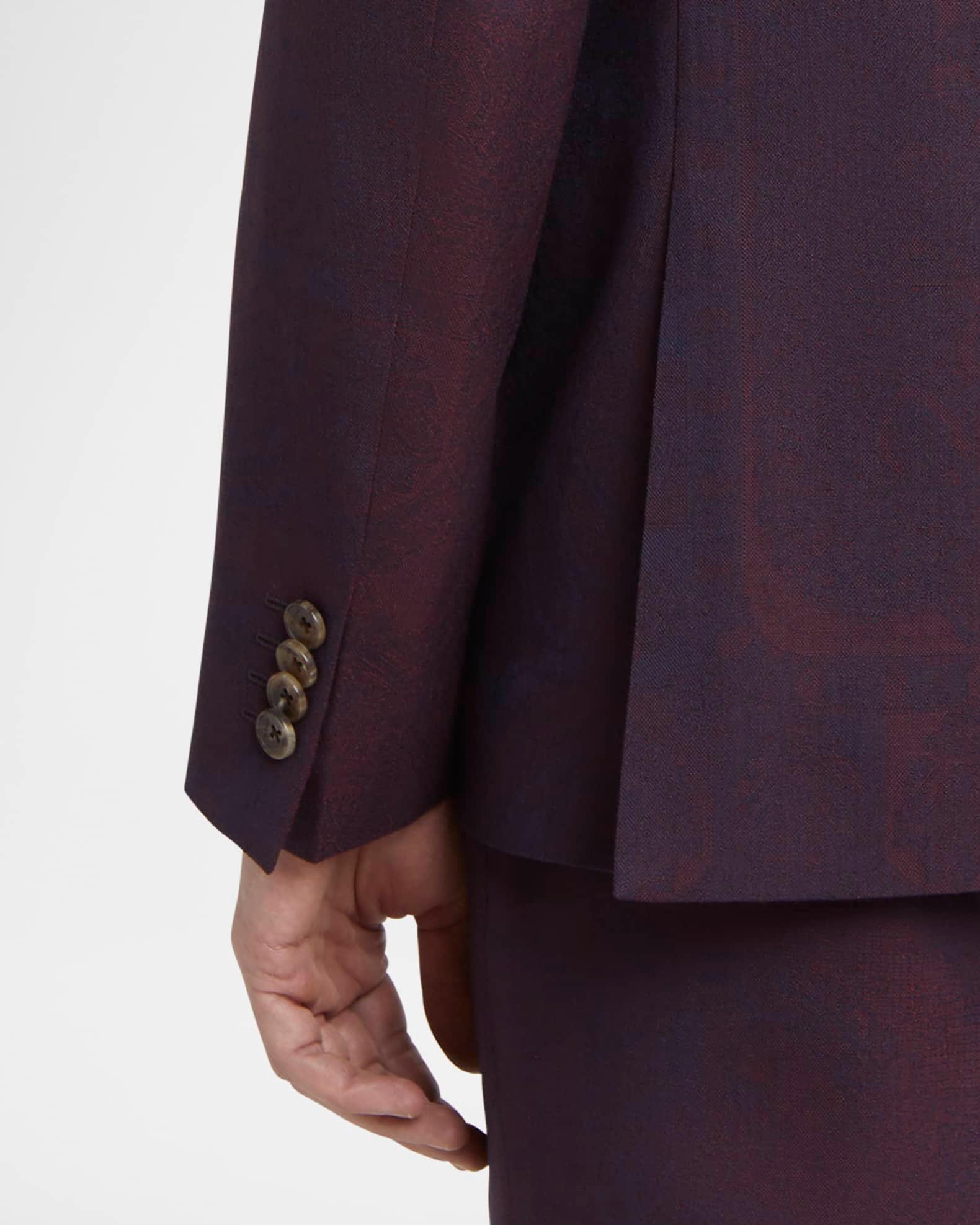 Men's Wool Jacquard Two-Button Sport Coat Product Image