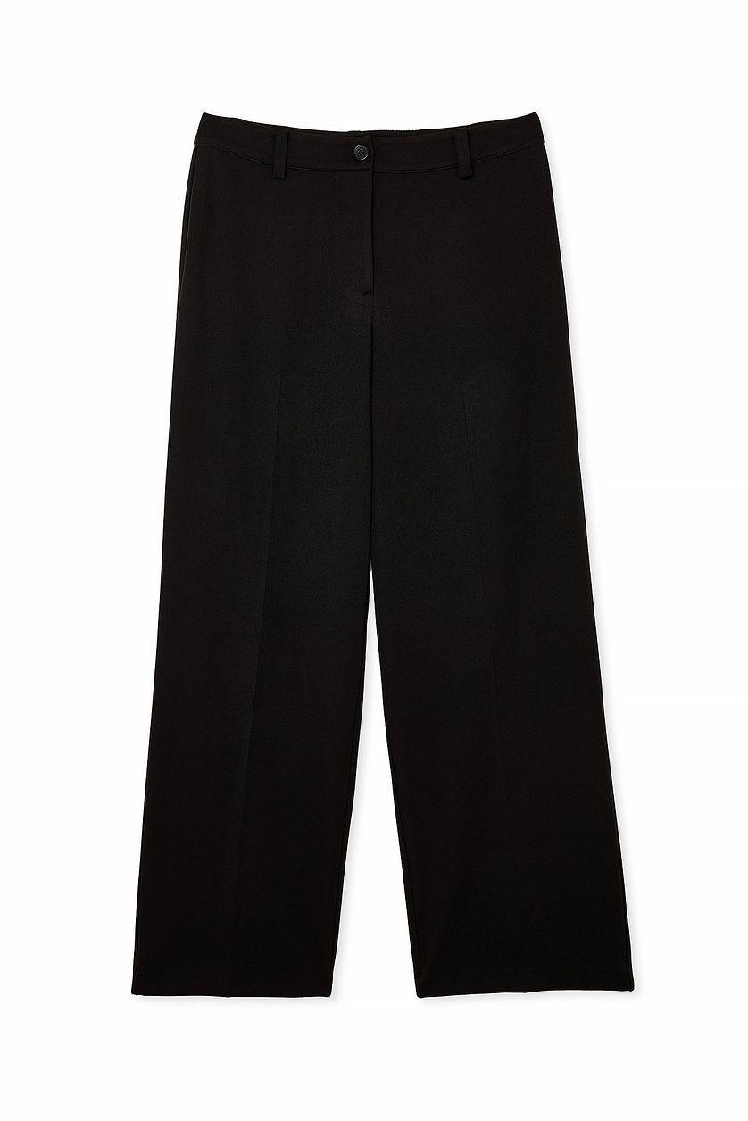 Straight Low Waist Suit Pants Product Image